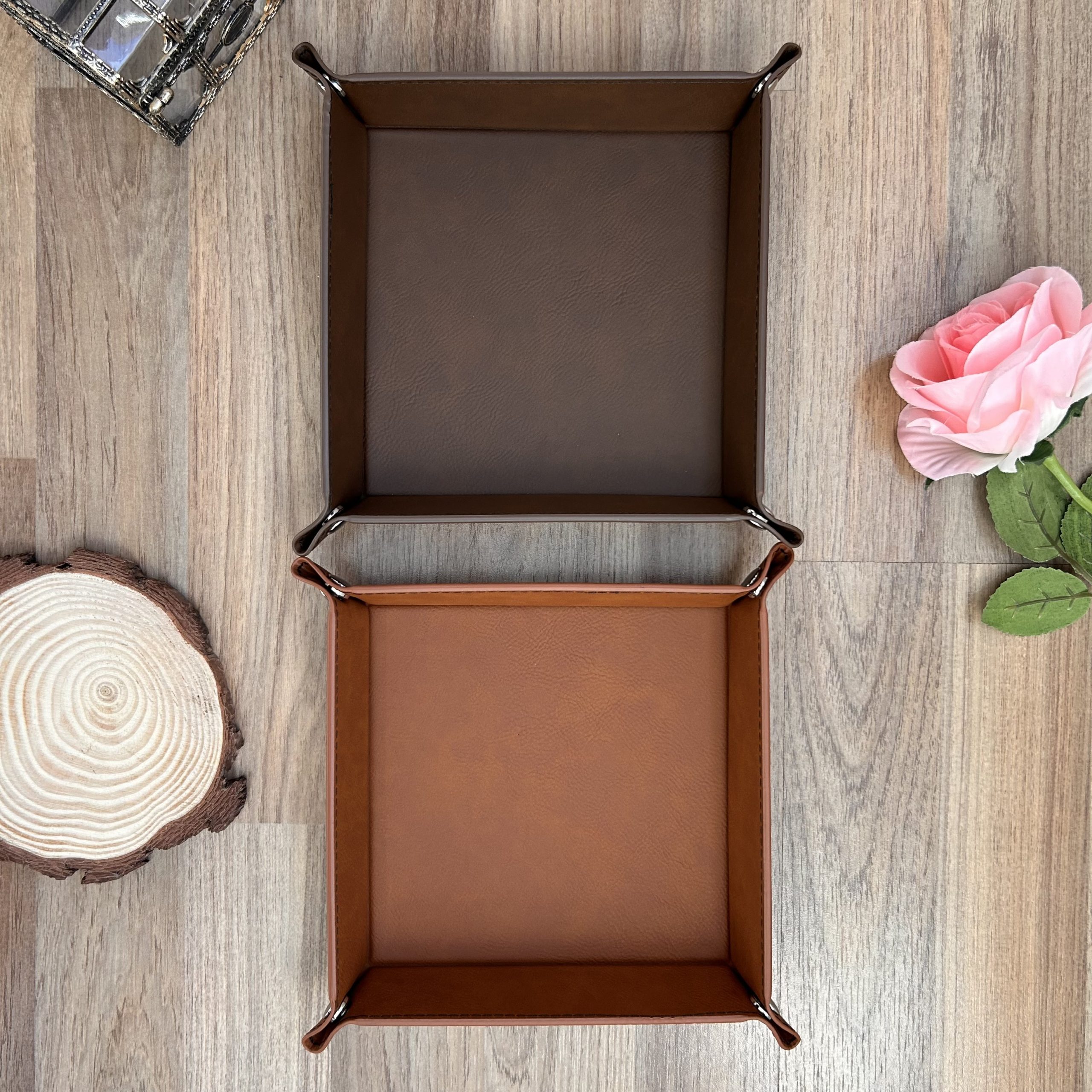 Personalized Leather Tray