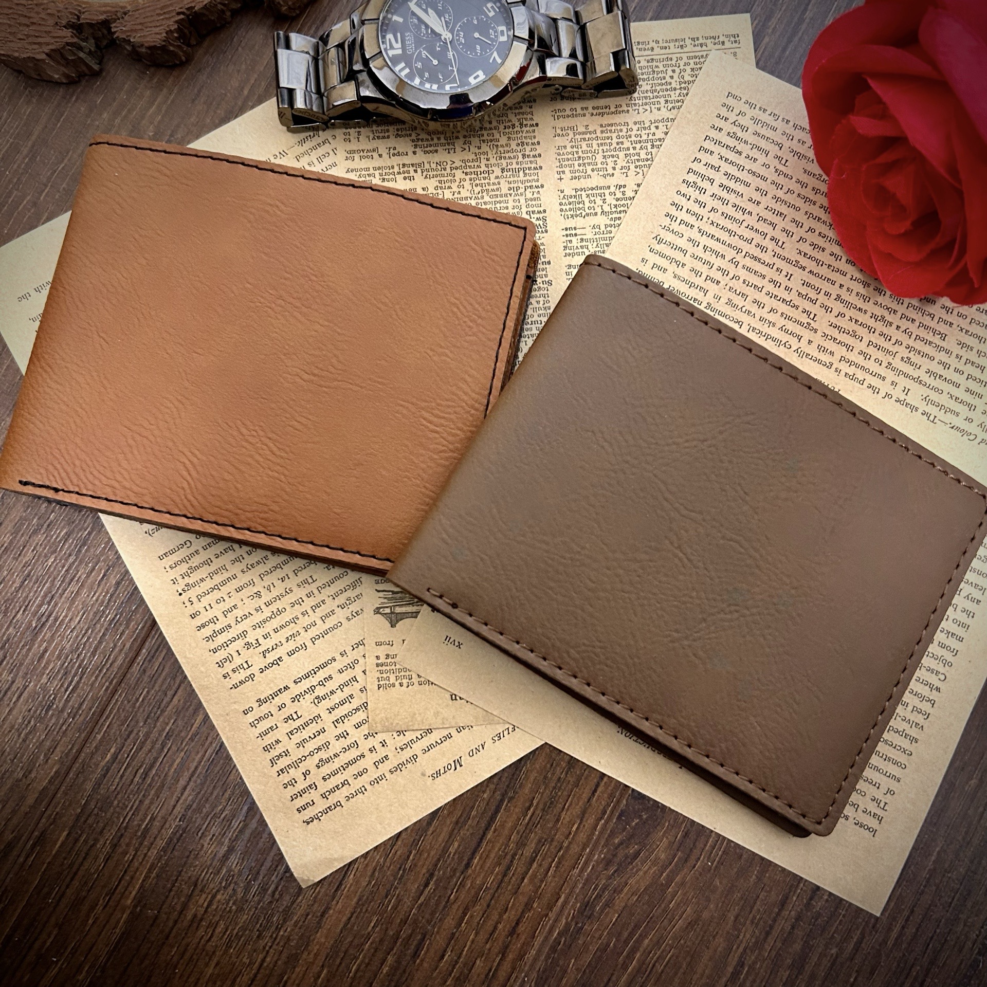 Personalized Leatherette Bifold Wallet