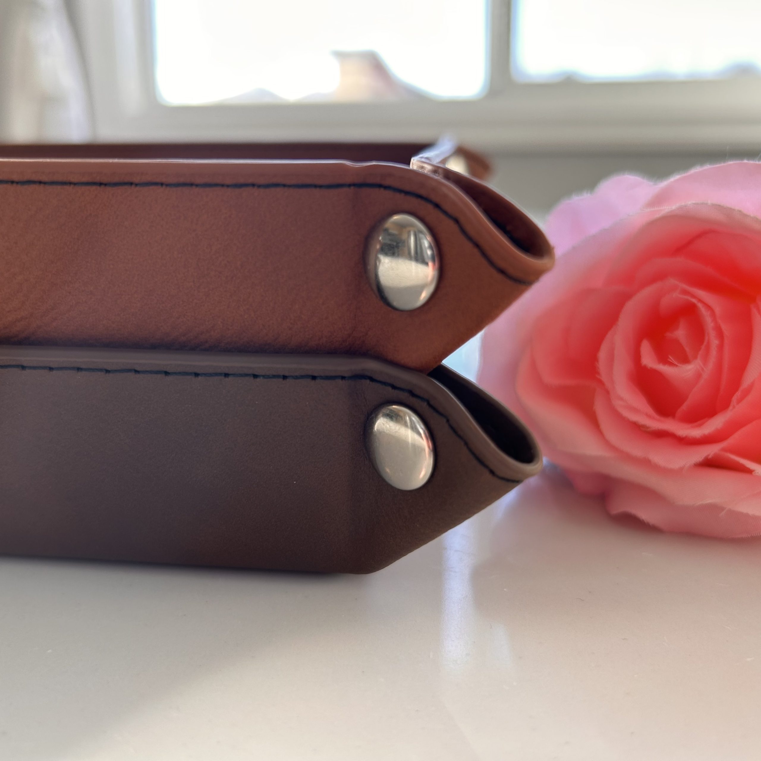 Personalized Leather Tray